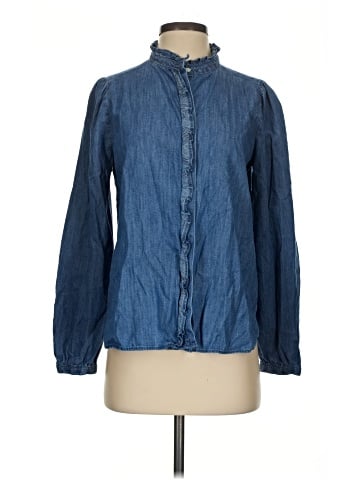 Ann Taylor LOFT Long Sleeve Button-Down Shirt (view 1)