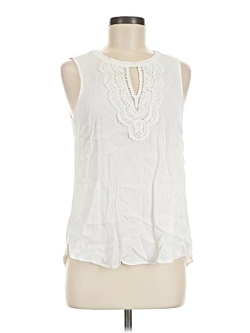 Pale Sky Sleeveless Blouse (view 1)