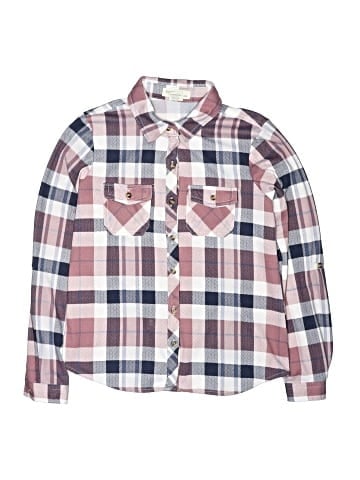 Passport Girl Long Sleeve Button-Down Shirt (view 1)