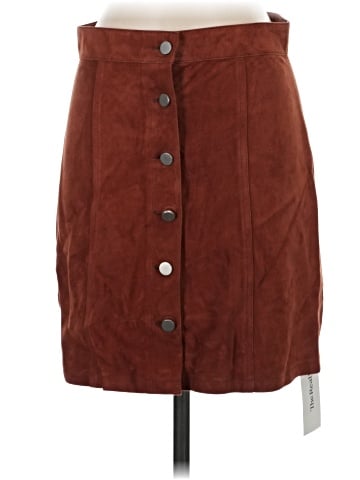 Theory Leather Skirt (view 1)