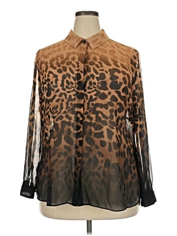 Lane Bryant Long Sleeve Blouse (view 1)