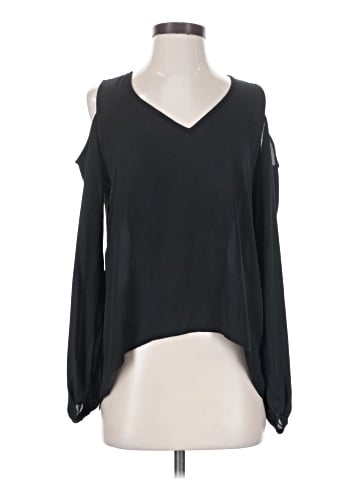 Aqua Long Sleeve Blouse (view 1)