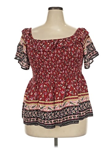 Maurices Short Sleeve Blouse (view 1)