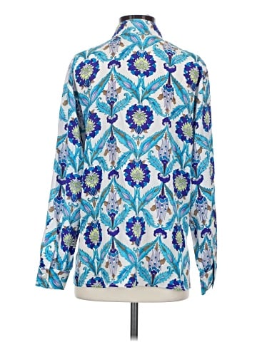 Diane von Furstenberg Long Sleeve Silk Top (view 2)