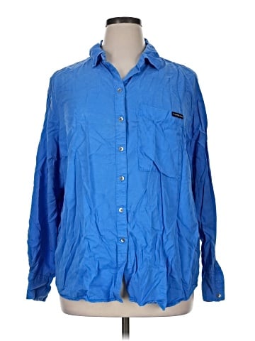 CALVIN KLEIN JEANS Long Sleeve Button-Down Shirt (view 1)