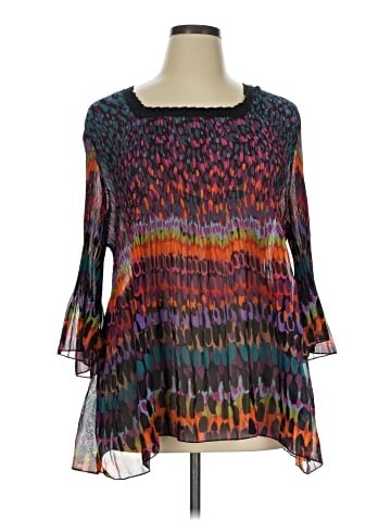 Maggie Barnes 3/4 Sleeve Blouse (view 1)