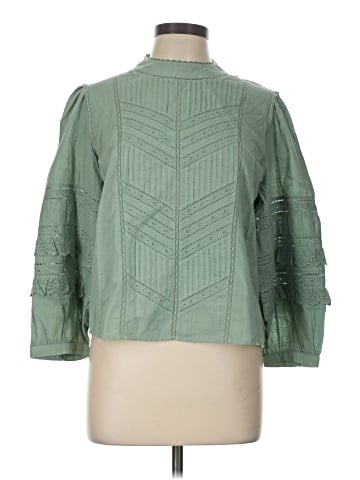Wrap 3/4 Sleeve Blouse (view 1)