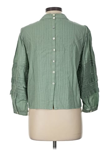 Wrap 3/4 Sleeve Blouse (view 2)