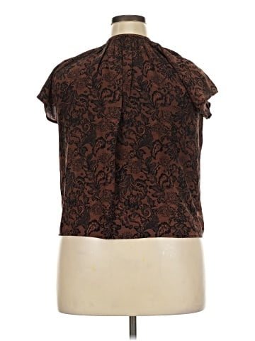 Tucker Short Sleeve Silk Top (view 2)