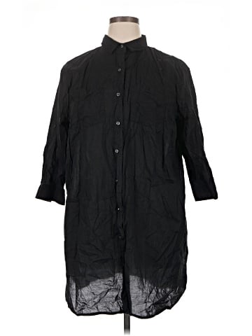 Lands' End 3/4 Sleeve Button-Down Shirt (view 1)