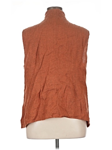 Flax Sleeveless Button-Down Shirt (view 2)