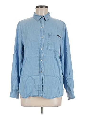 CALVIN KLEIN JEANS Long Sleeve Button-Down Shirt (view 1)
