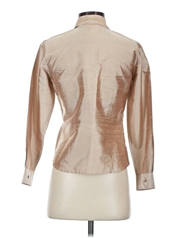Ann Taylor Long Sleeve Silk Top (view 2)
