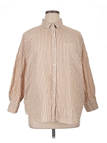 Old Navy 3/4 Sleeve Button-Down Shirt (view 1)