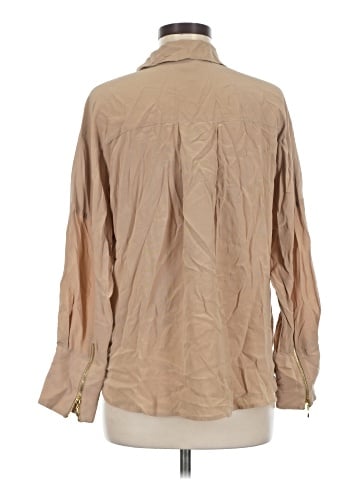 Black Label by Chico's Long Sleeve Silk Top (view 2)
