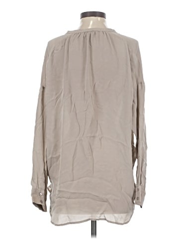 Vince. Long Sleeve Silk Top (view 2)
