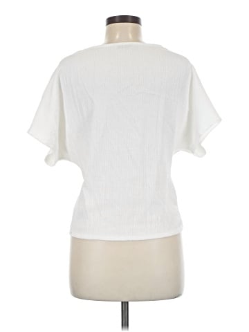 Zara W&B Collection Short Sleeve Blouse (view 2)