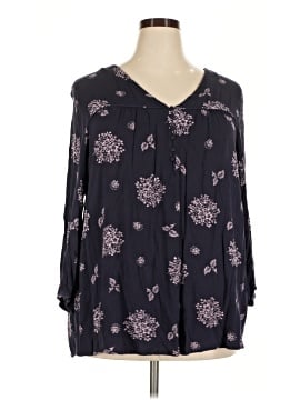 Skies Are Blue Long Sleeve Blouse (view 1)