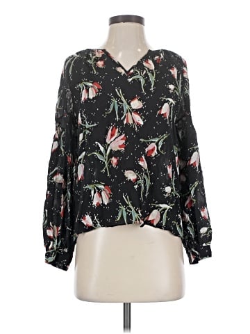 Rebecca Taylor Long Sleeve Silk Top (view 1)