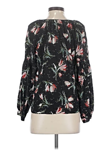 Rebecca Taylor Long Sleeve Silk Top (view 2)