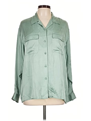 Anna and Frank 3/4 Sleeve Silk Top (view 1)