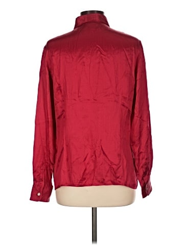 Neiman Marcus Long Sleeve Silk Top (view 2)