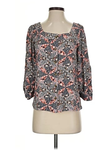 Garnet Hill 3/4 Sleeve Blouse (view 1)