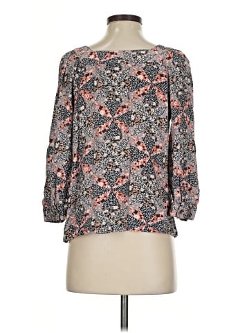 Garnet Hill 3/4 Sleeve Blouse (view 2)