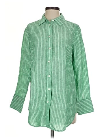 Talbots 3/4 Sleeve Button-Down Shirt (view 1)