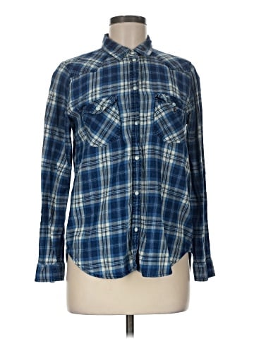 American Eagle Outfitters Long Sleeve Button-Down Shirt (view 1)