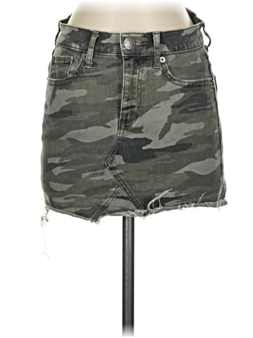 Express Denim Skirt (view 1)