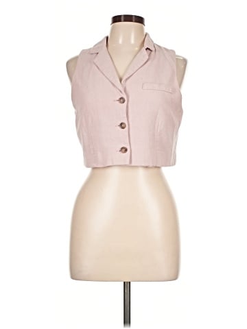 Miss Selfridge Sleeveless Button-Down Shirt (view 1)