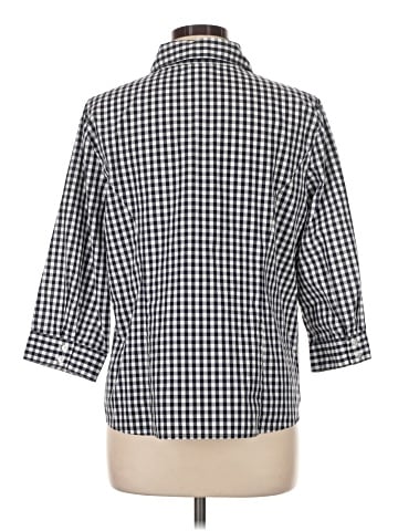 Christopher & Banks 3/4 Sleeve Button-Down Shirt (view 2)