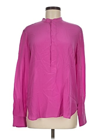 Polo by Ralph Lauren Long Sleeve Silk Top (view 1)