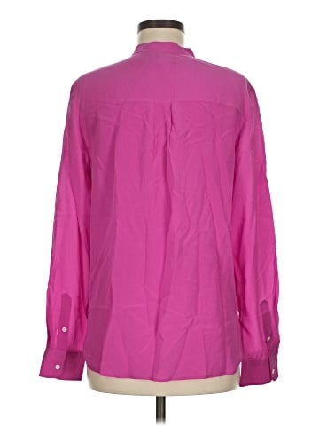 Polo by Ralph Lauren Long Sleeve Silk Top (view 2)
