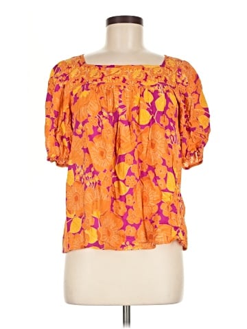 Rose + Olive Short Sleeve Blouse (view 1)
