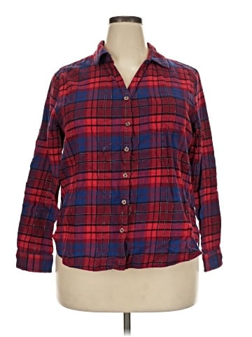 Falls Creek 3/4 Sleeve Button-Down Shirt (view 1)