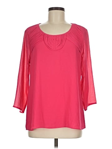 Buckle 3/4 Sleeve Blouse (view 1)