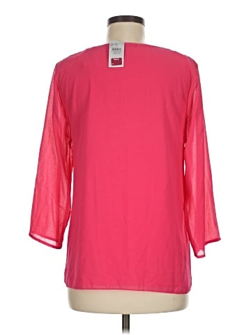 Buckle 3/4 Sleeve Blouse (view 2)