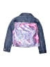Squeeze 100% Polyester Blue Denim Jacket Size 8 - photo 2