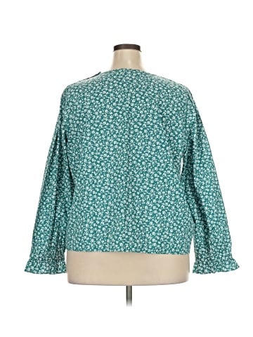 J.Crew Factory Store 3/4 Sleeve Blouse (view 2)