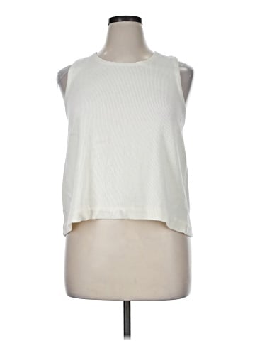 Madewell Ottoman Jacquard Cross-Back Tank Top (view 1)