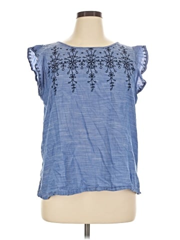 Ann Taylor LOFT Outlet Short Sleeve Blouse (view 1)