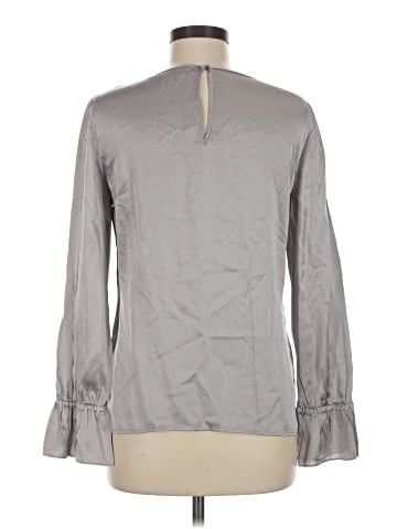 Amanda Uprichard Long Sleeve Silk Top (view 2)