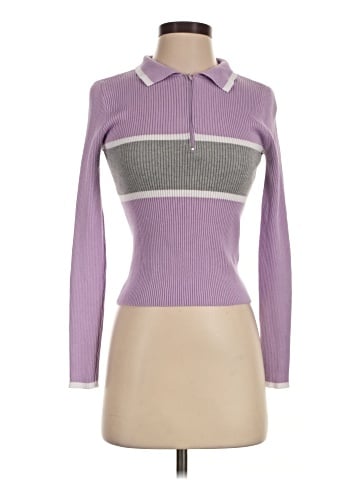 Charlotte Russe Long Sleeve Polo (view 1)