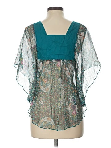 Wish Short Sleeve Silk Top (view 2)