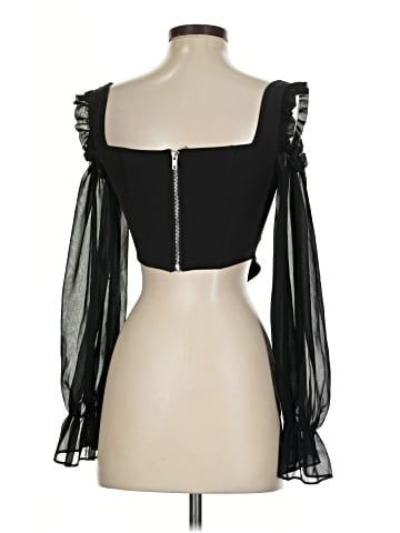 Missguided Long Sleeve Blouse (view 2)