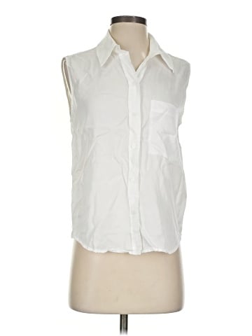 MNG Sleeveless Button-Down Shirt (view 1)