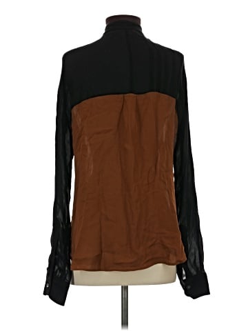 Billy Reid Long Sleeve Silk Top (view 2)