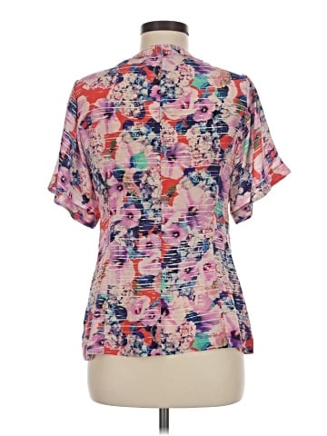 Nanette Lepore Short Sleeve Silk Top (view 2)